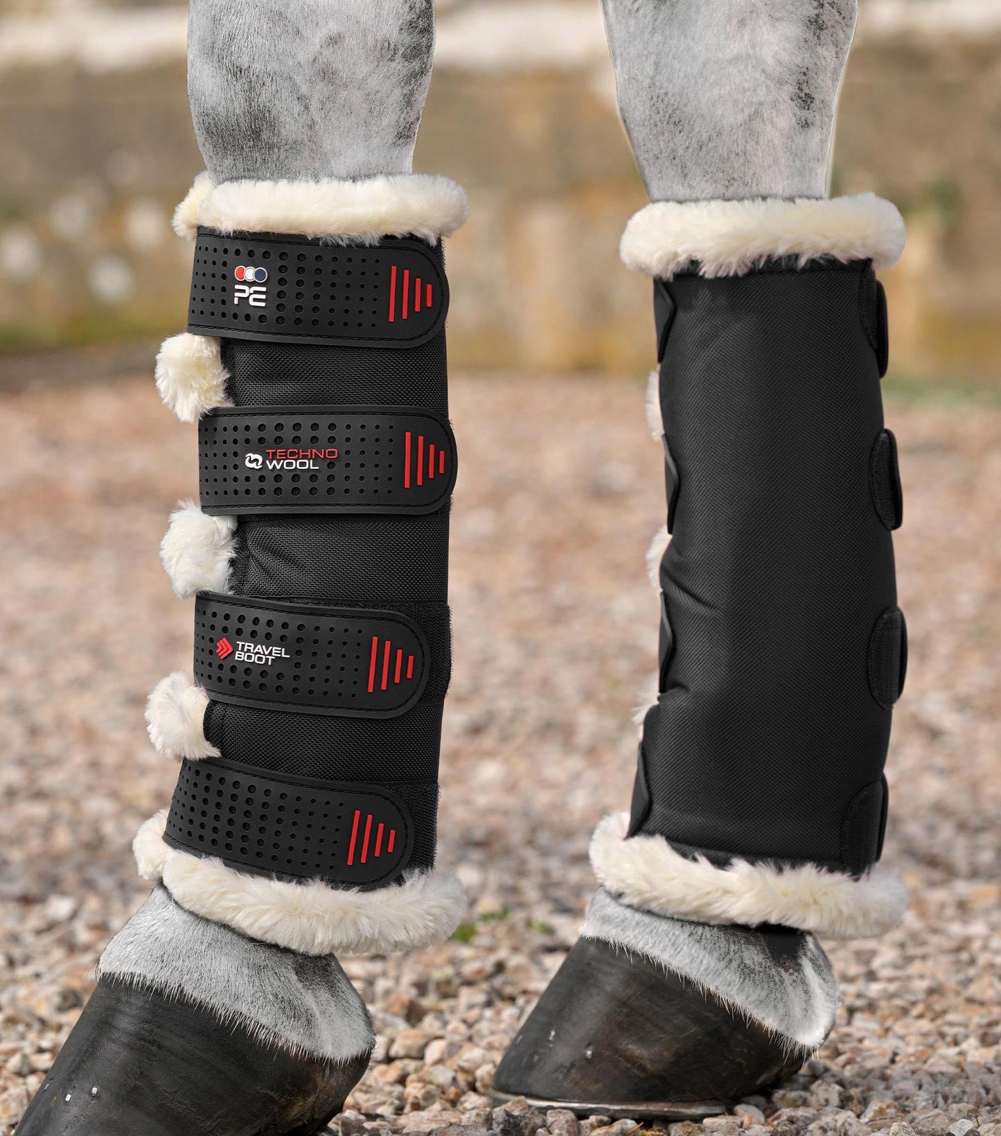 Premier Equine Techno Wool Travel Boots - Black