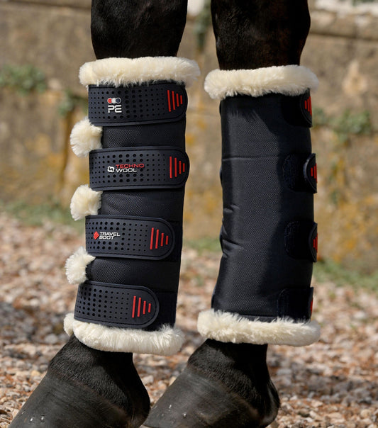 Premier Equine Techno Wool Travel Boots - Navy