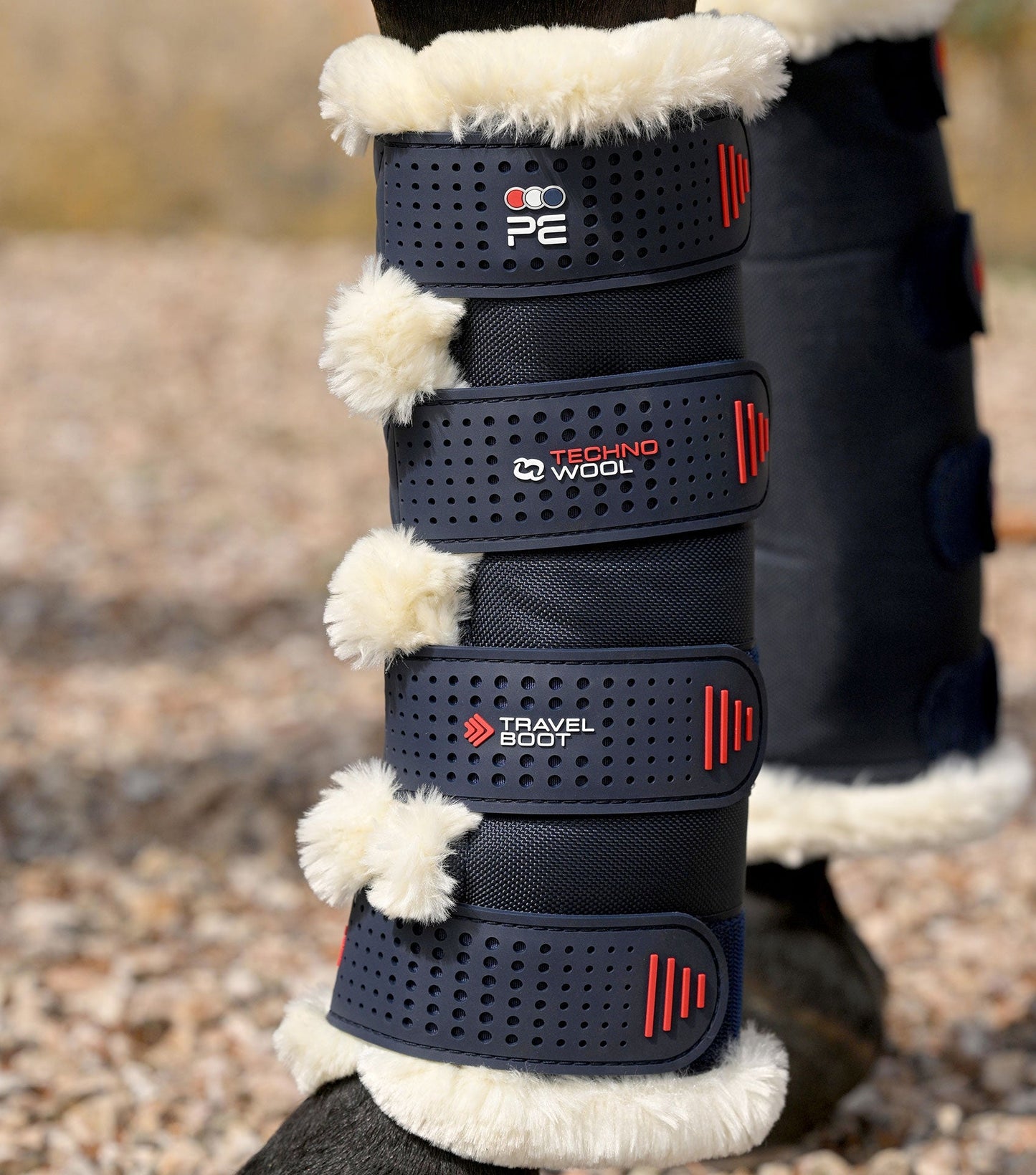 Premier Equine Techno Wool Travel Boots - Navy