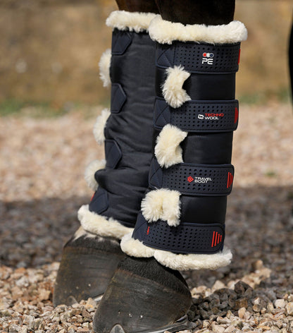 Premier Equine Techno Wool Travel Boots - Navy