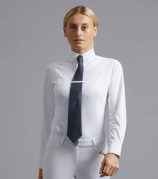 Premier Equine Tessa Ladies Long Sleeve Tie Shirt - N P Equestrian & Pet Supplies Ltd 