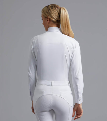 Premier Equine Tessa Ladies Long Sleeve Tie Shirt - N P Equestrian & Pet Supplies Ltd 