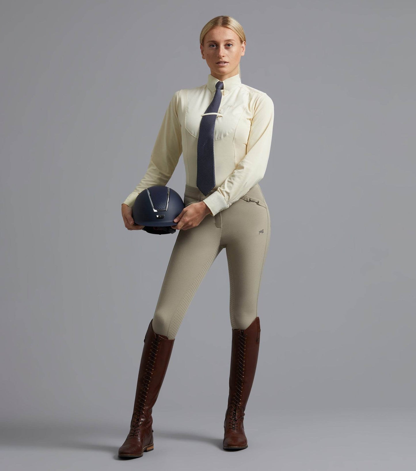 Premier Equine Tessa Ladies Long Sleeve Tie Shirt - N P Equestrian & Pet Supplies Ltd 