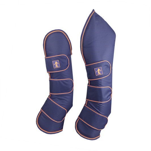 Bucas Therapy Travel Boots - Navy/Orange - N P Equestrian & Pet Supplies Ltd