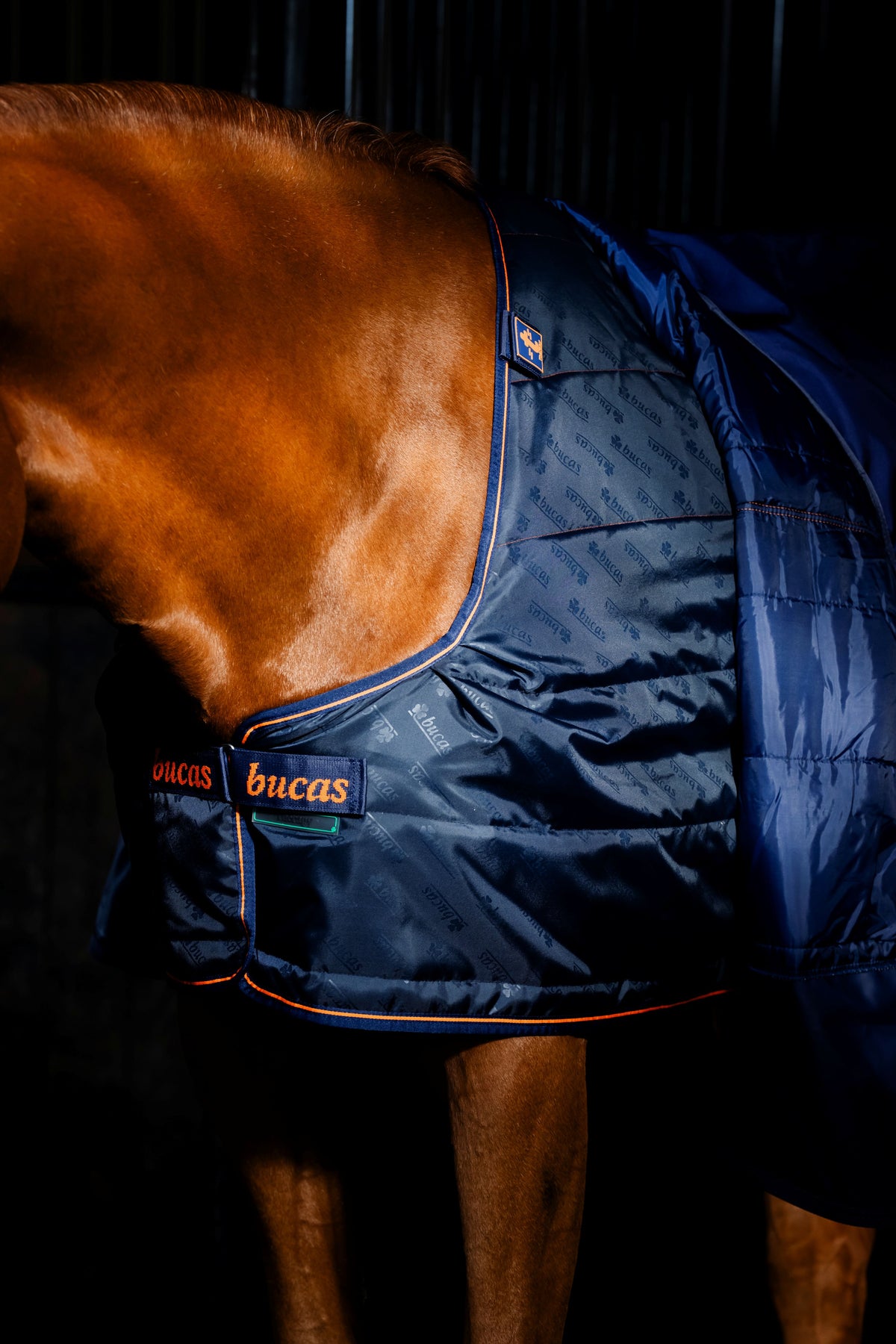 Bucas Therapy 150g Rug Liner - Navy/Orange