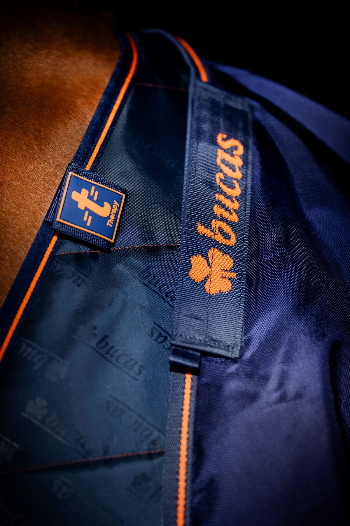 Bucas Therapy 150g Rug Liner - Navy/Orange