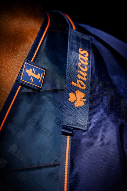 Bucas Therapy 150g Rug Liner - Navy/Orange