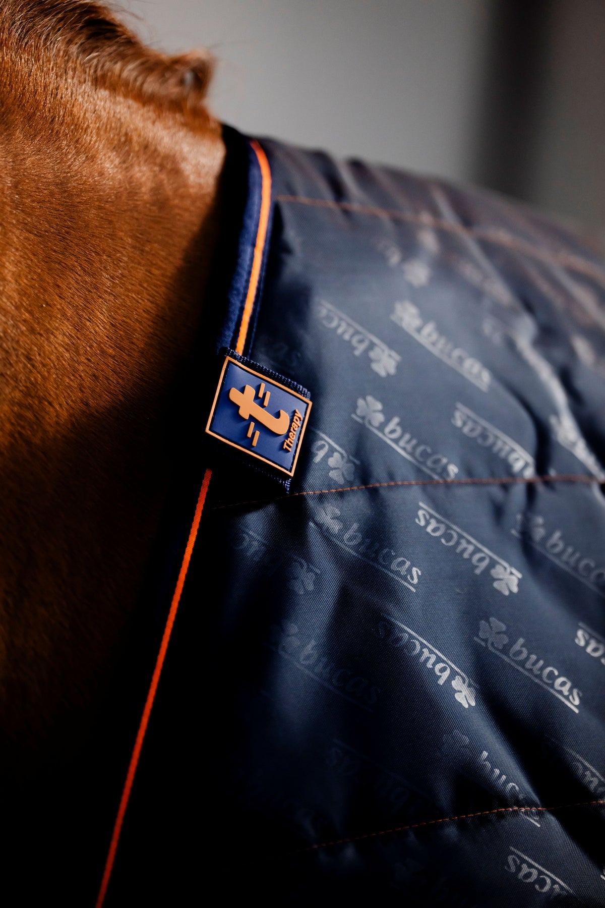 Bucas Therapy 150g Rug Liner - Navy/Orange