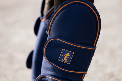 Bucas Therapy Travel Boots - Navy/Orange