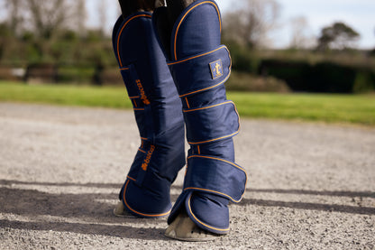 Bucas Therapy Travel Boots - Navy/Orange