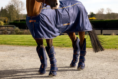 Bucas Therapy Travel Boots - Navy/Orange