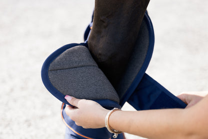 Bucas Therapy Travel Boots - Navy/Orange