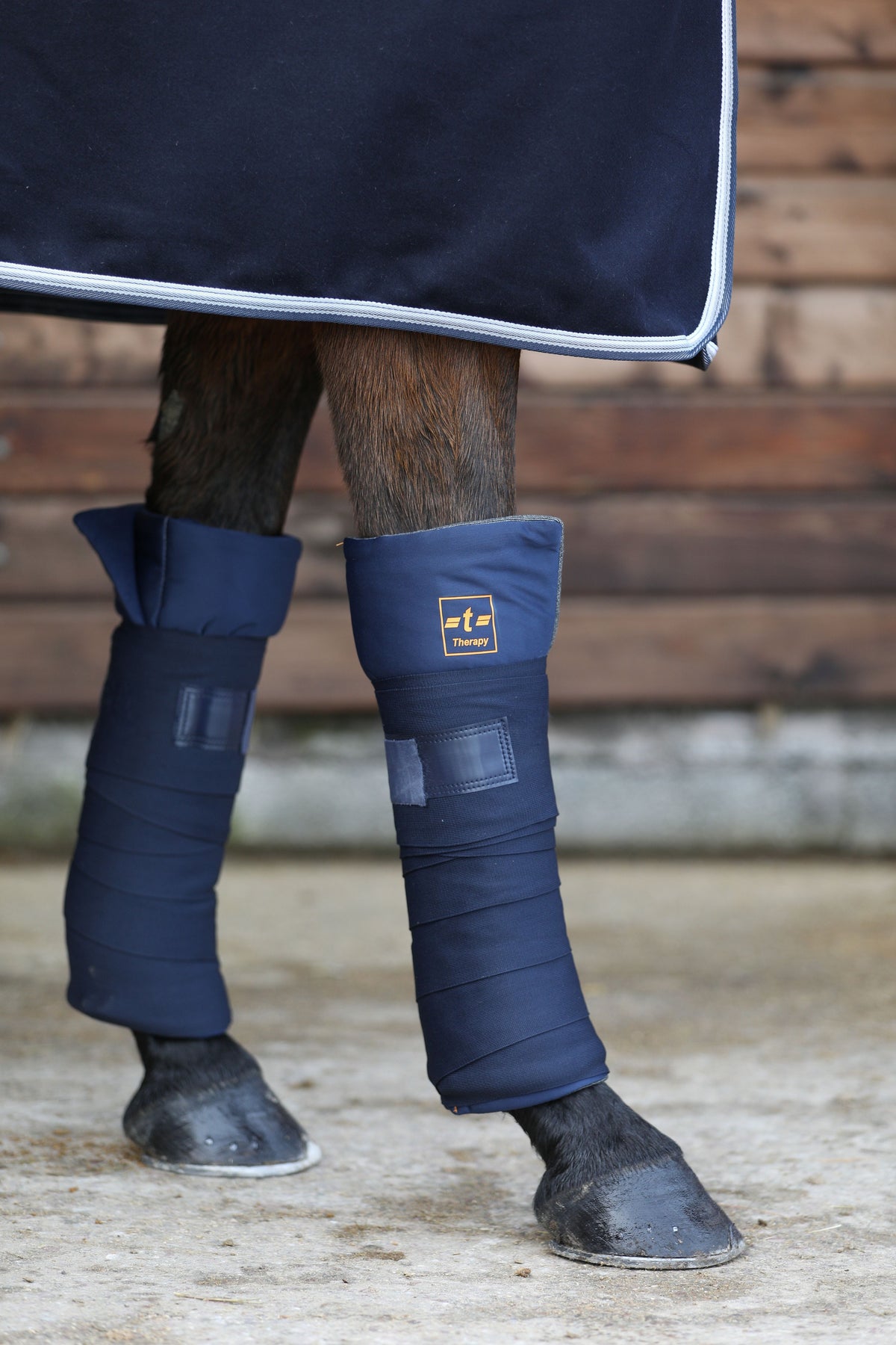 Bucas Therapy Leg Wrap Pads (Set of 4) - Navy