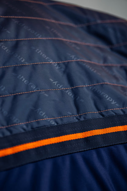 Bucas Therapy Cooler Rug - Navy/Orange