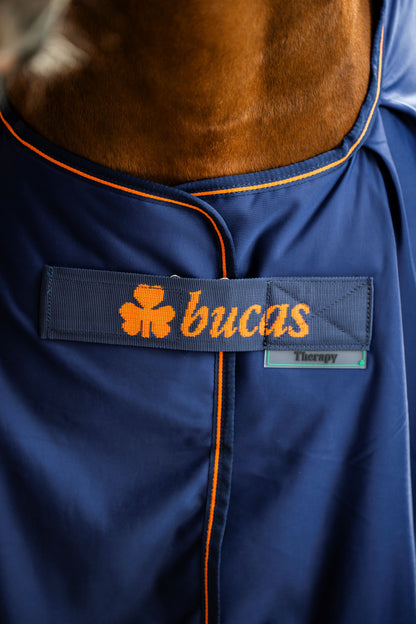 Bucas Therapy Cooler Rug - Navy/Orange