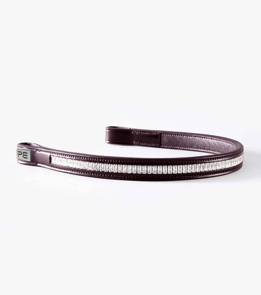 Premier Equine Trovare Crystal Browband Brown - N P Equestrian & Pet Supplies Ltd 