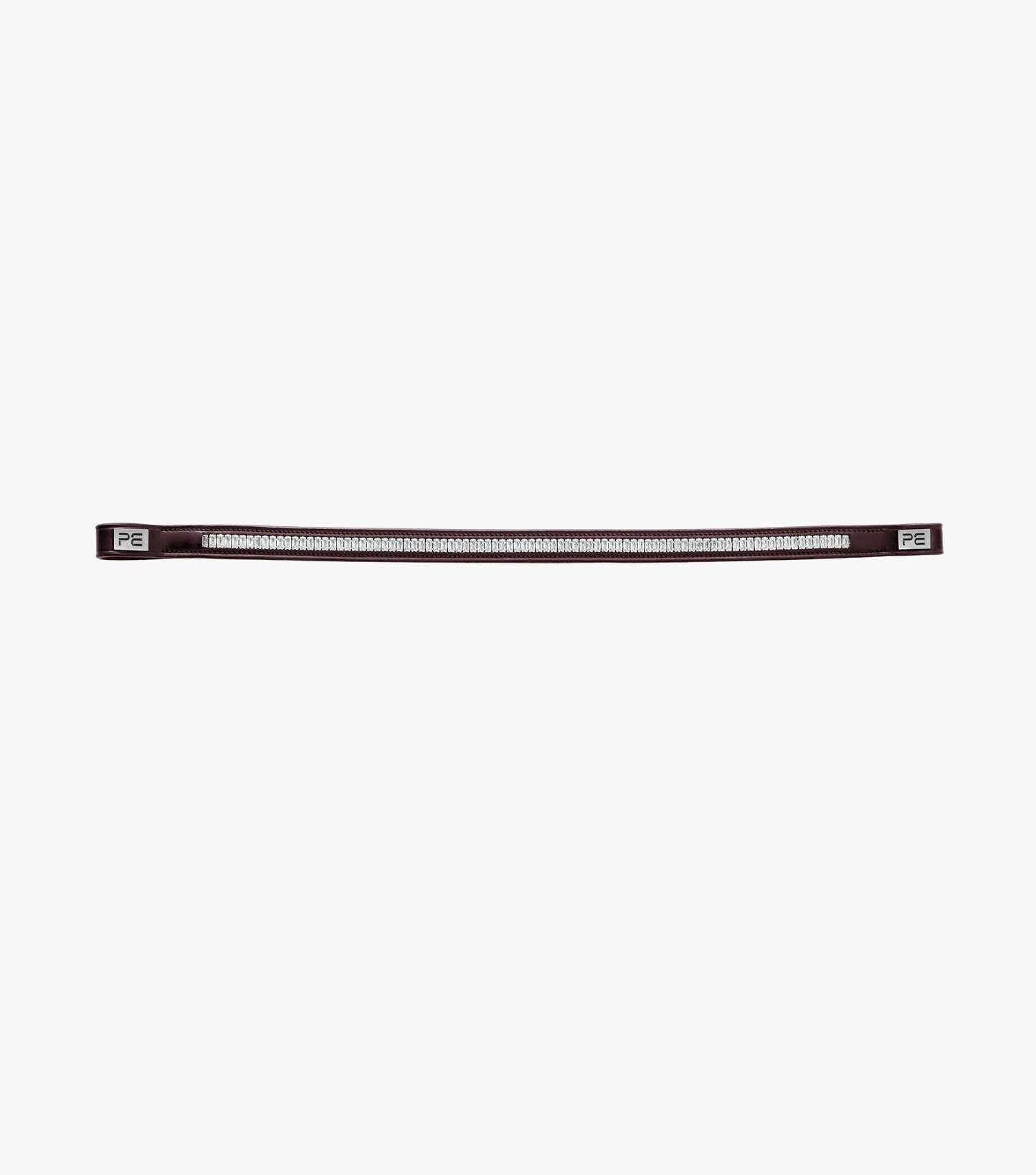 Premier Equine Trovare Crystal Browband Brown - N P Equestrian & Pet Supplies Ltd 