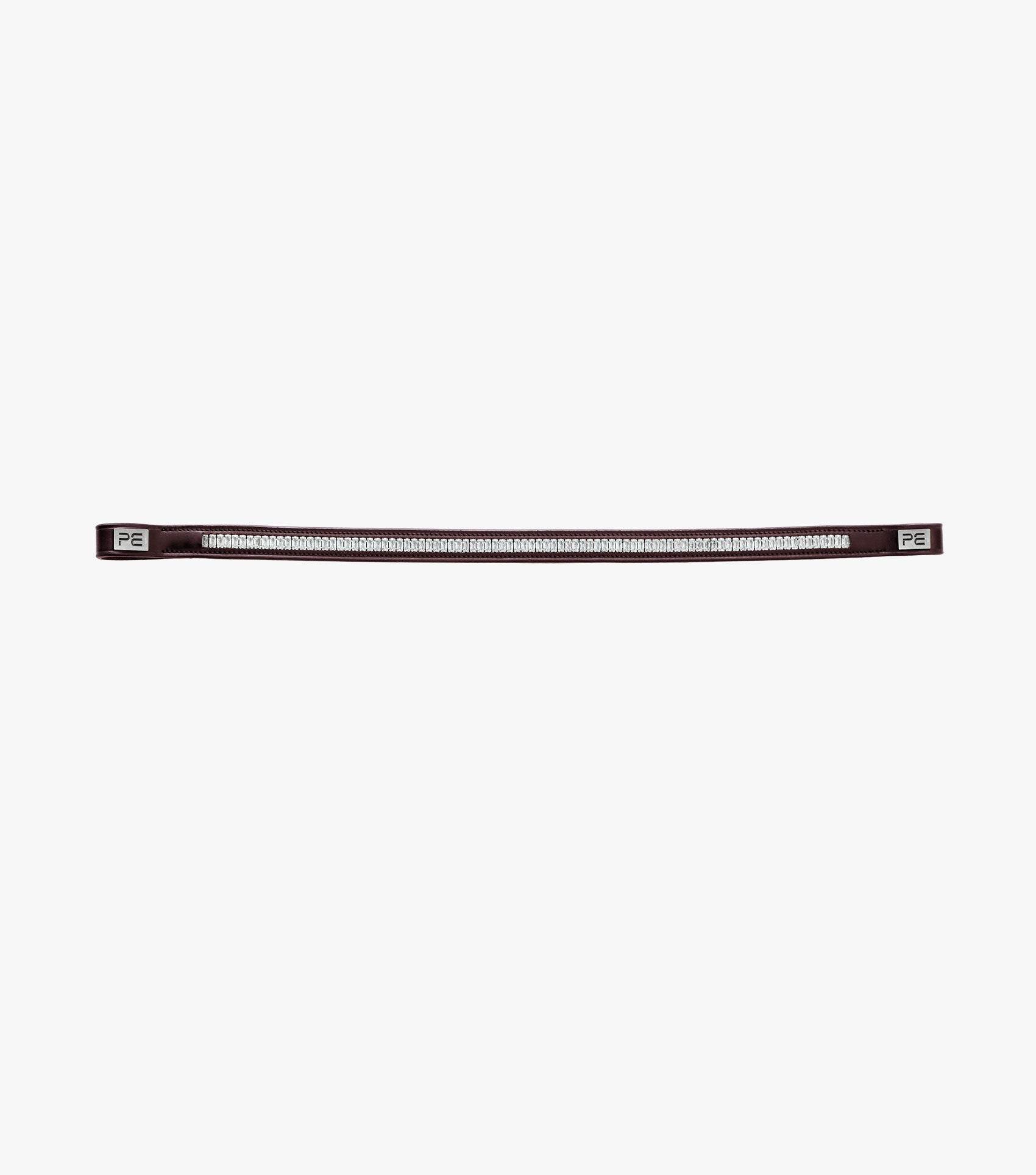 Premier Equine Trovare Crystal Browband Brown - N P Equestrian & Pet Supplies Ltd 