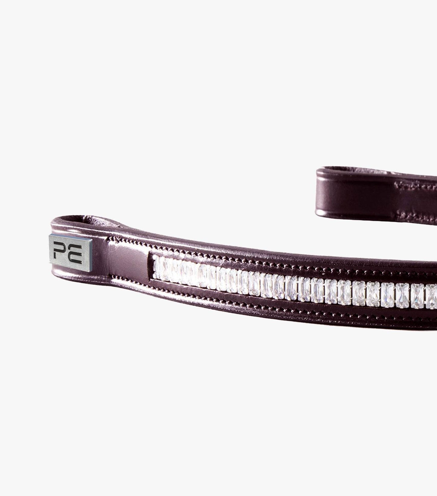 Premier Equine Trovare Crystal Browband Brown - N P Equestrian & Pet Supplies Ltd 