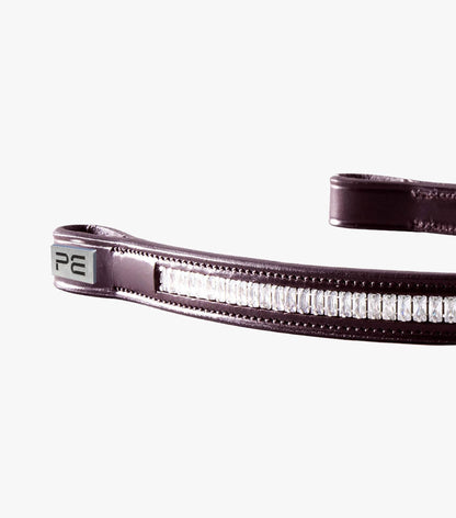 Premier Equine Trovare Crystal Browband Brown - N P Equestrian & Pet Supplies Ltd 