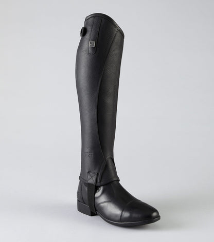 Premier Equine Actio Leather Half Chaps Black