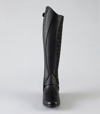 Premier Equine Actio Leather Half Chaps Black