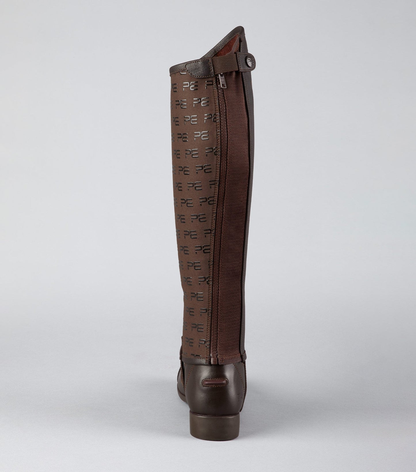 Premier Equine Actio Leather Half Chaps Brown