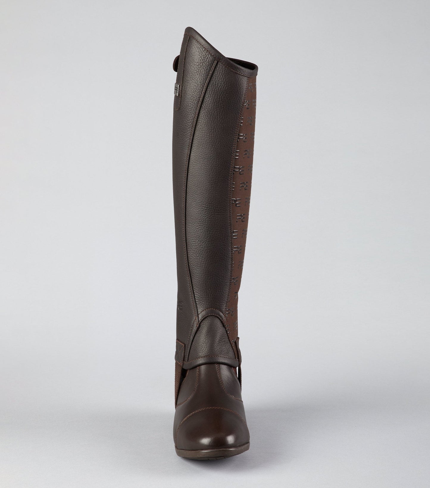 Premier Equine Actio Leather Half Chaps Brown