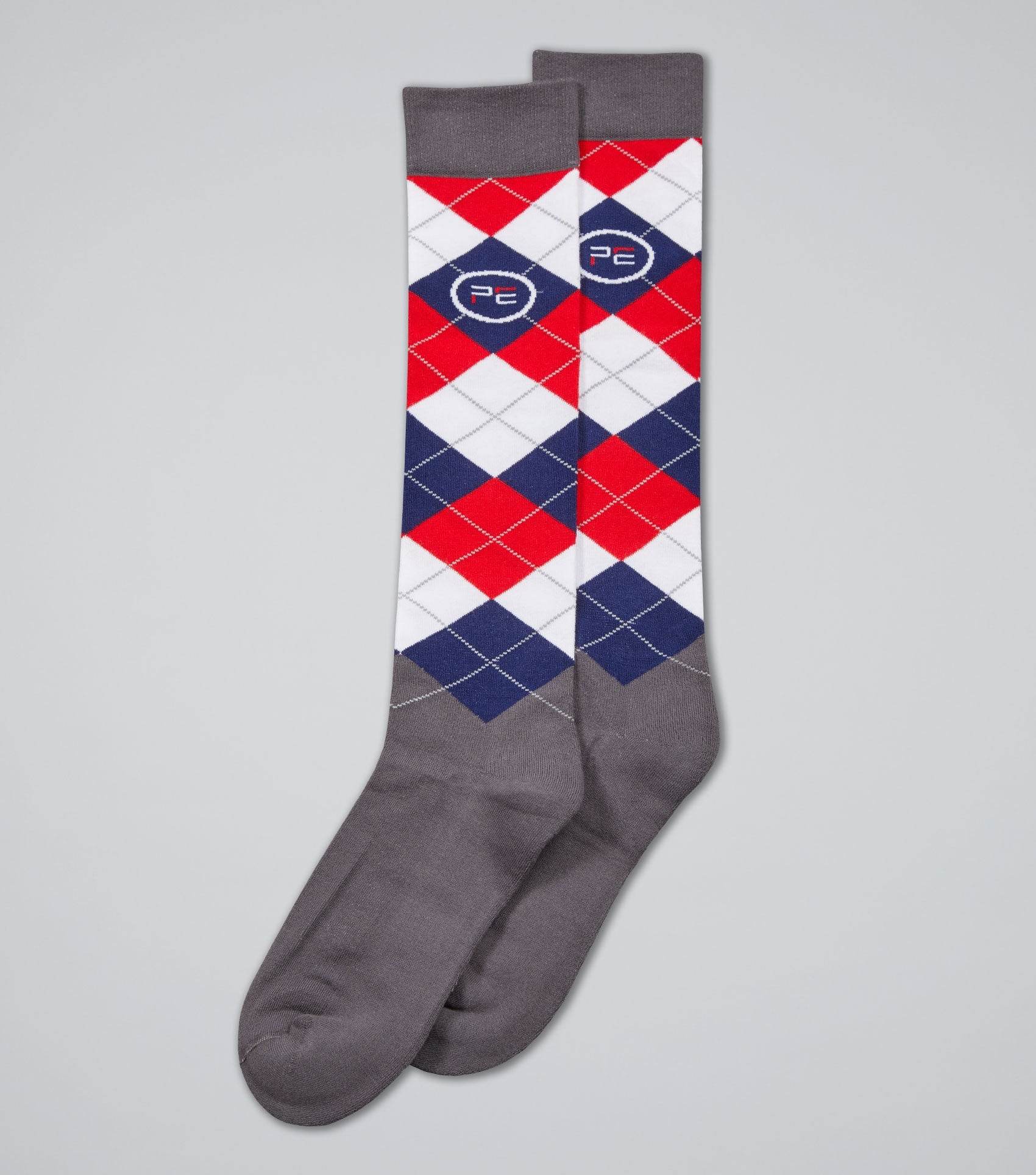 Premier Equine Adults 4 Season Socks (2 Pairs) Classic Check - N P Equestrian & Pet Supplies Ltd 