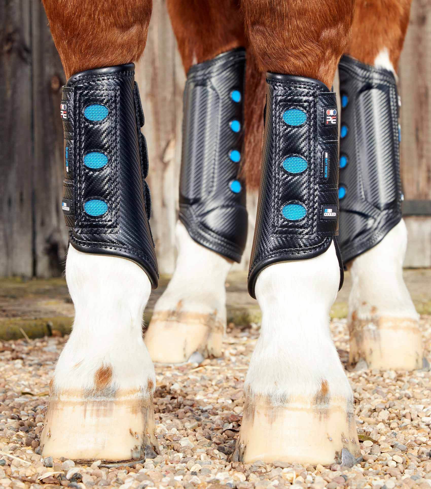 Premier Equine Air Cooled Super Lite Carbon Tech Eventing/Racing Boots - Front - N P Equestrian & Pet Supplies Ltd 