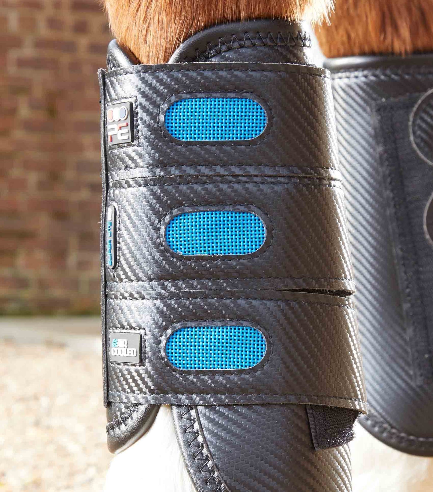 Premier Equine Air Cooled Super Lite Carbon Tech Eventing/Racing Boots - Front - N P Equestrian & Pet Supplies Ltd 