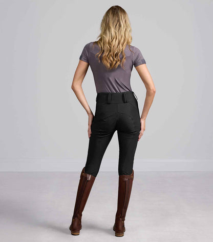 Premier Equine Amnis Women's Waterproof Gel Full Seat Riding Breeches - Black