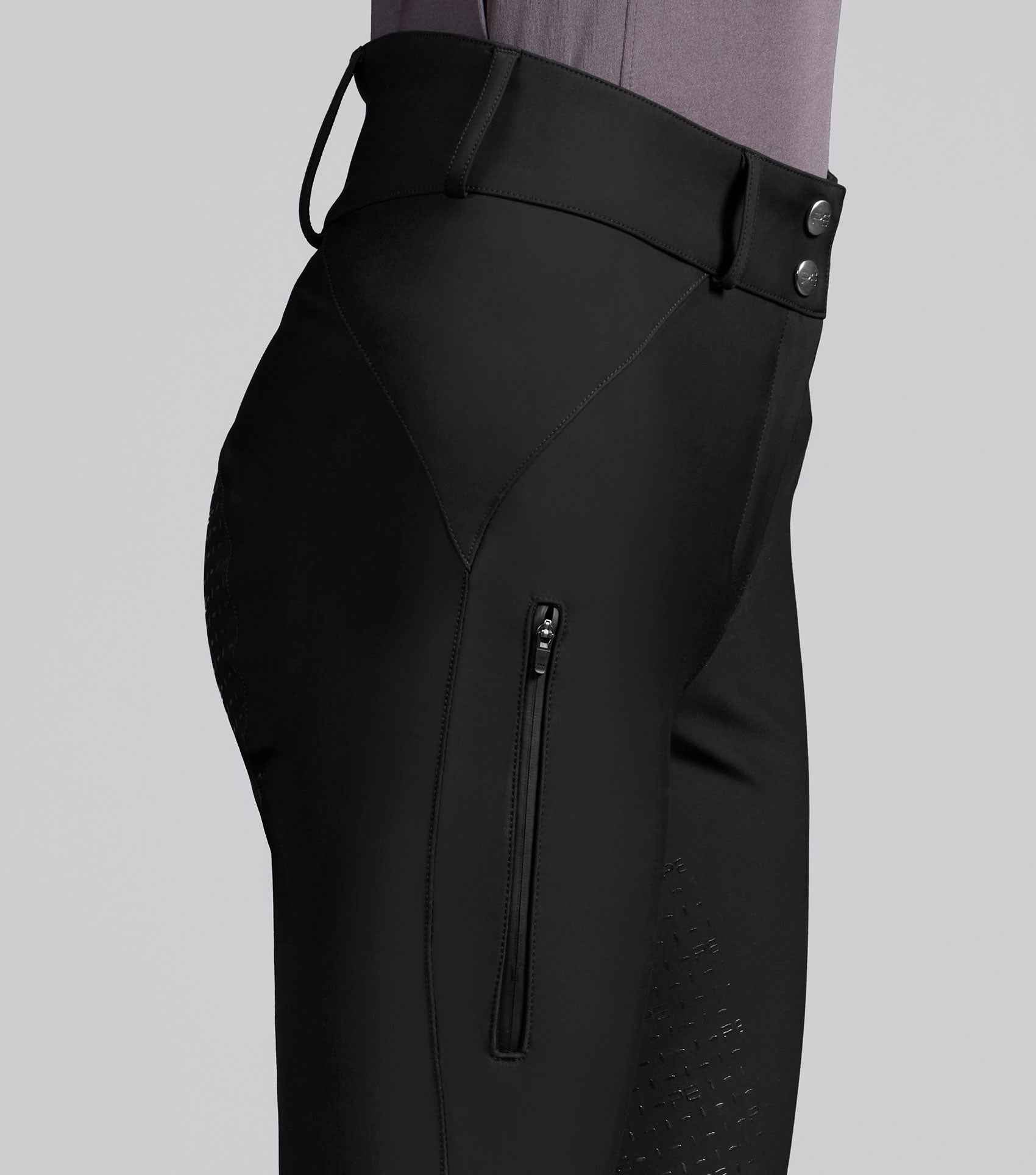 Premier Equine Amnis Women's Waterproof Gel Full Seat Riding Breeches - Black