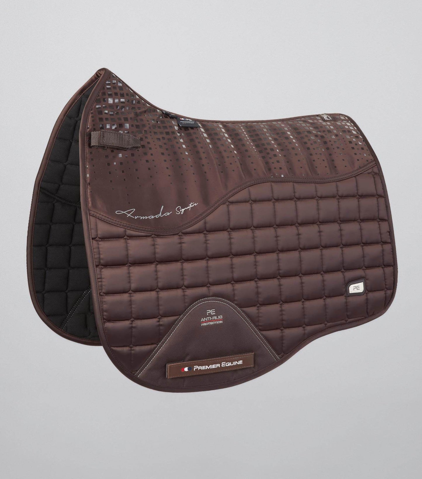 Premier Equine Armada Close Contact Dressage Square Brown