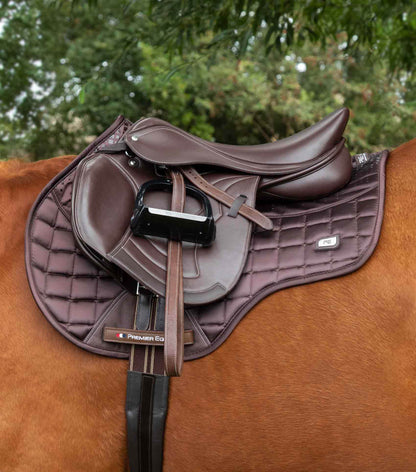 Premier Equine Armada Close Contact GP/Jump Square Brown - N P Equestrian & Pet Supplies Ltd 