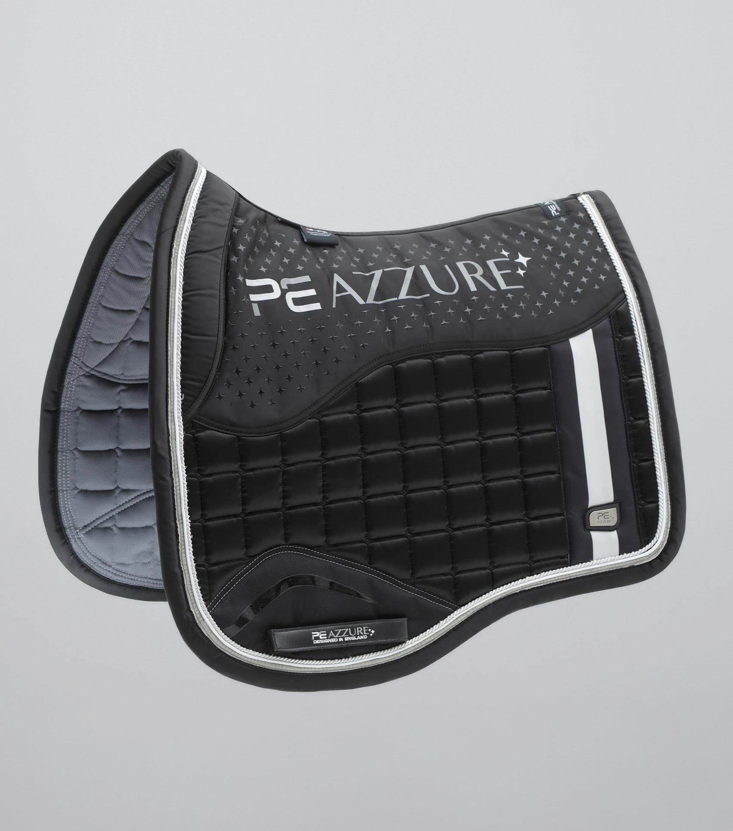 Premier Equine Azzure Anti-Slip Satin Dressage Square Black