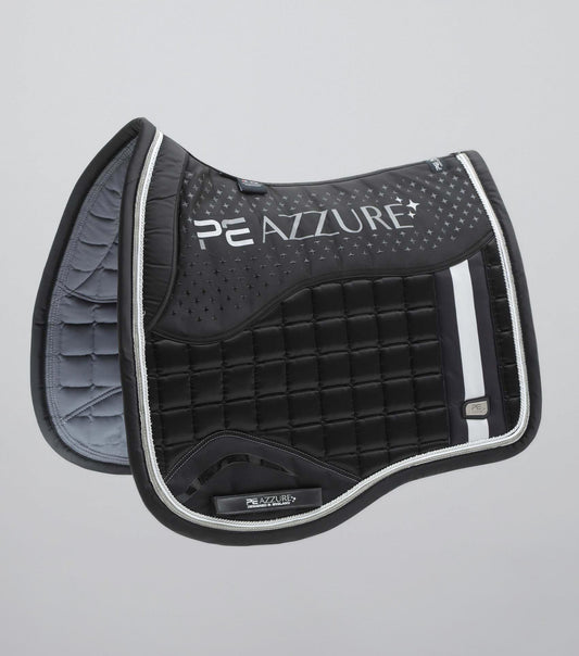 Premier Equine Azzure Anti-Slip Satin Dressage Square Black