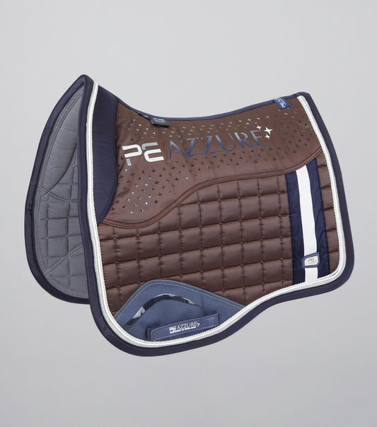 Premier Equine Azzure Anti-Slip Satin Dressage Square Brown