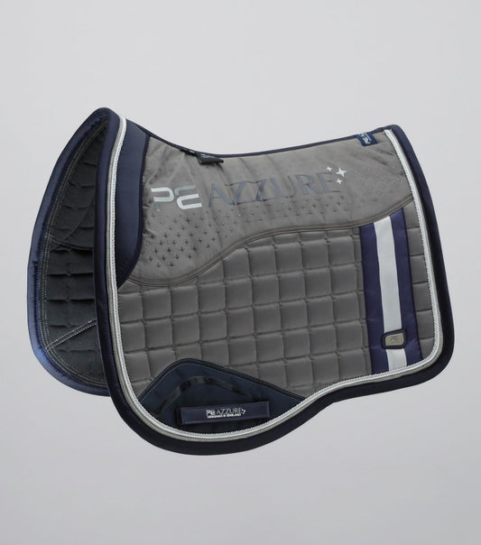 Premier Equine Azzure Anti-Slip Satin Dressage Square Grey