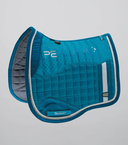 Premier Equine Azzure Anti-Slip Satin Dressage Square Turquoise