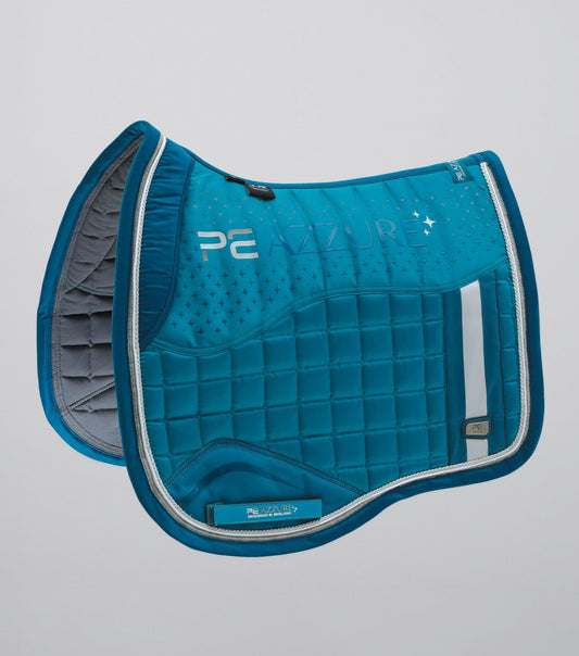 Premier Equine Azzure Anti-Slip Satin Dressage Square Turquoise