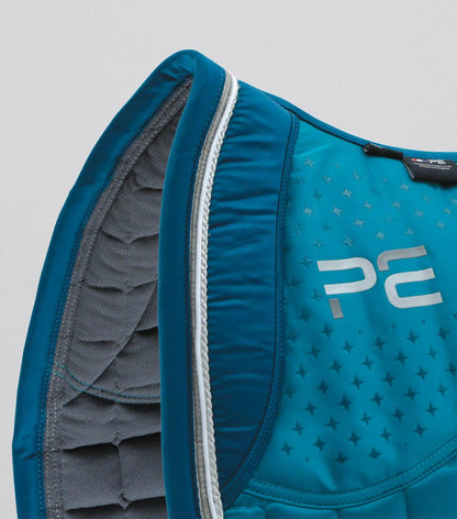 Premier Equine Azzure Anti-Slip Satin Dressage Square Turquoise