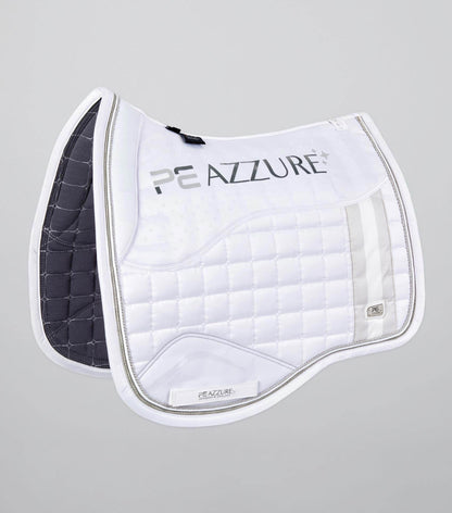 Premier Equine Azzure Anti-Slip Satin Dressage Square White