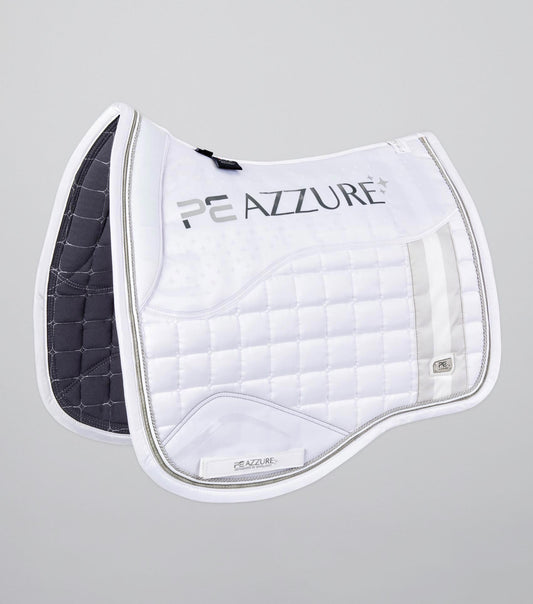 Premier Equine Azzure Anti-Slip Satin Dressage Square White