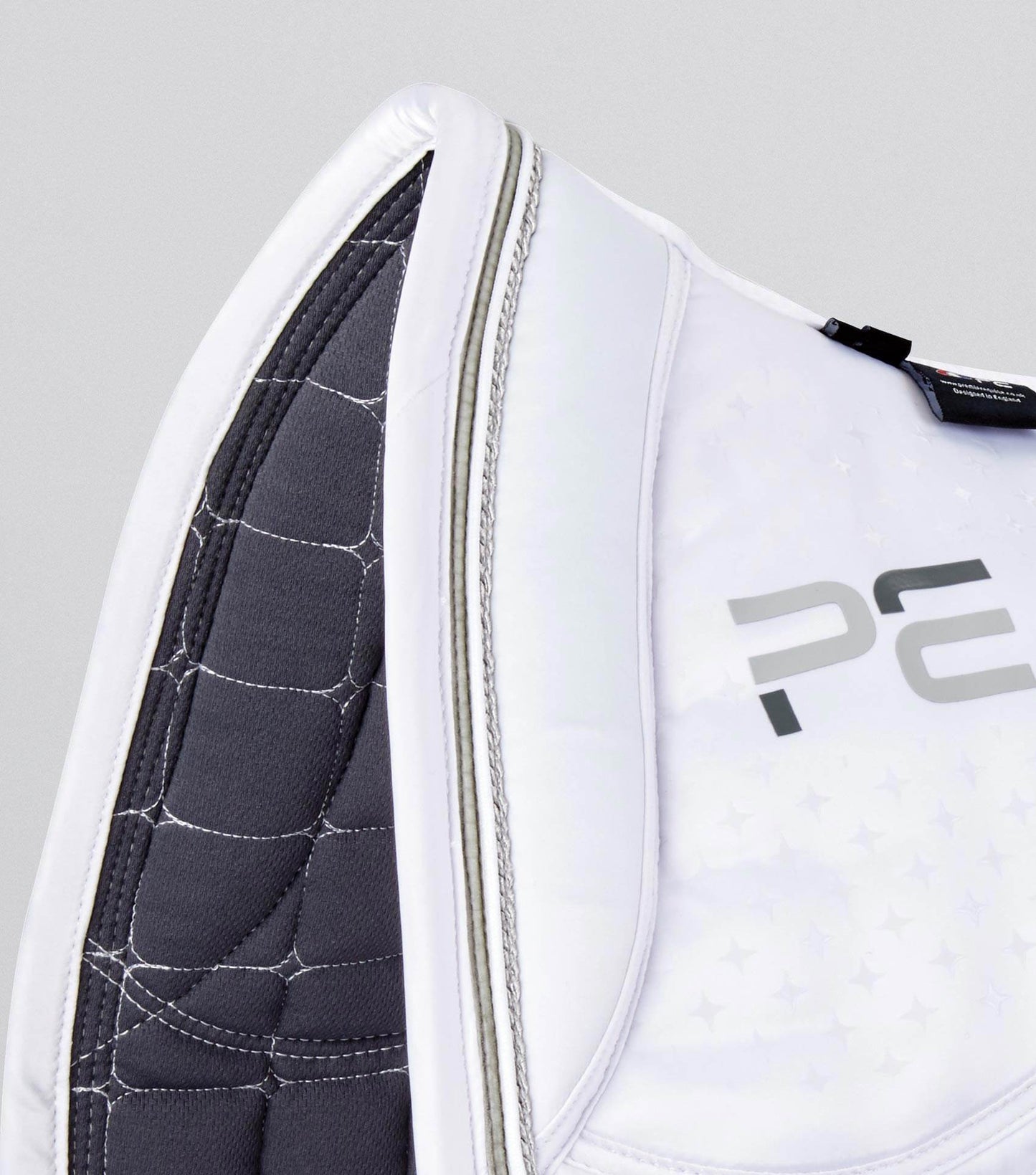 Premier Equine Azzure Anti-Slip Satin Dressage Square White