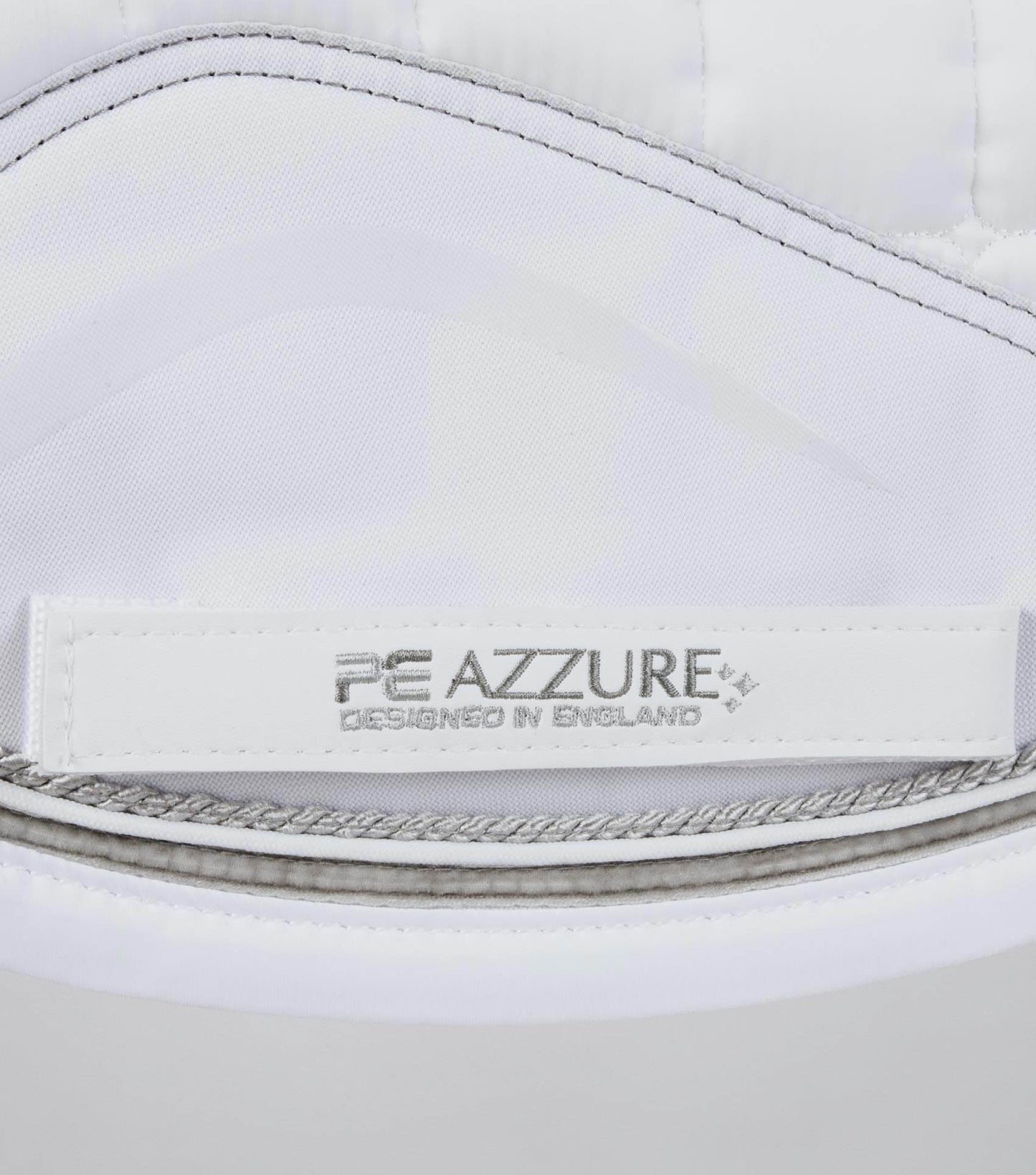 Premier Equine Azzure Anti-Slip Satin Dressage Square White