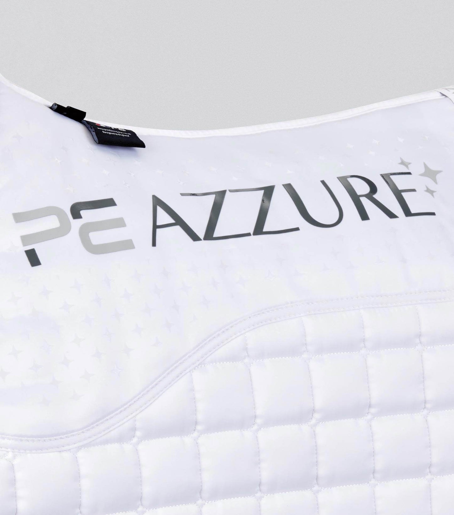 Premier Equine Azzure Anti-Slip Satin Dressage Square White