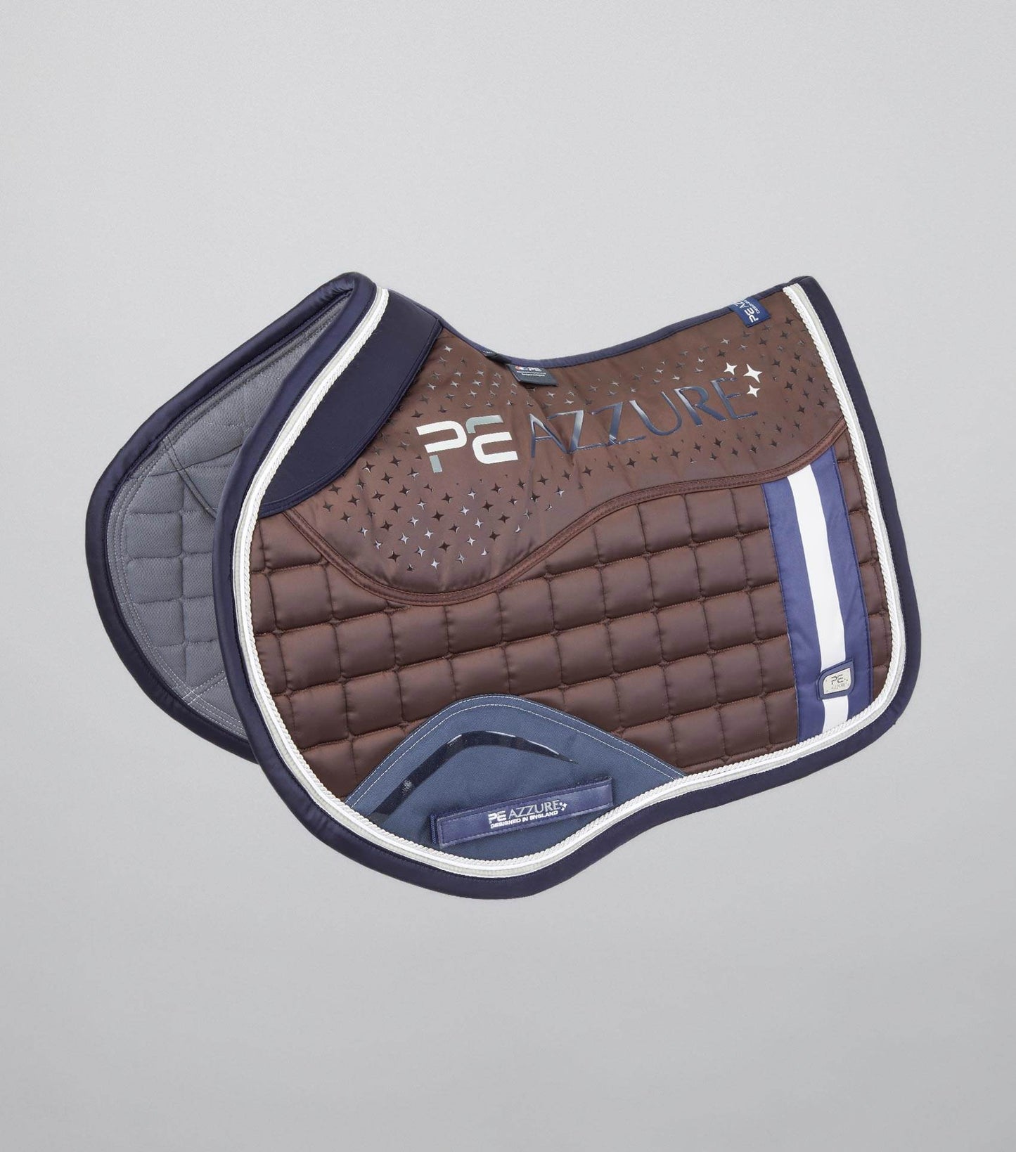 Premier Equine Azzure Anti-Slip Satin GP/ Jump Square Brown
