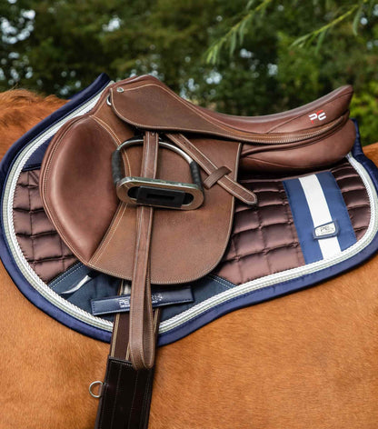 Premier Equine Azzure Anti-Slip Satin GP/ Jump Square Brown