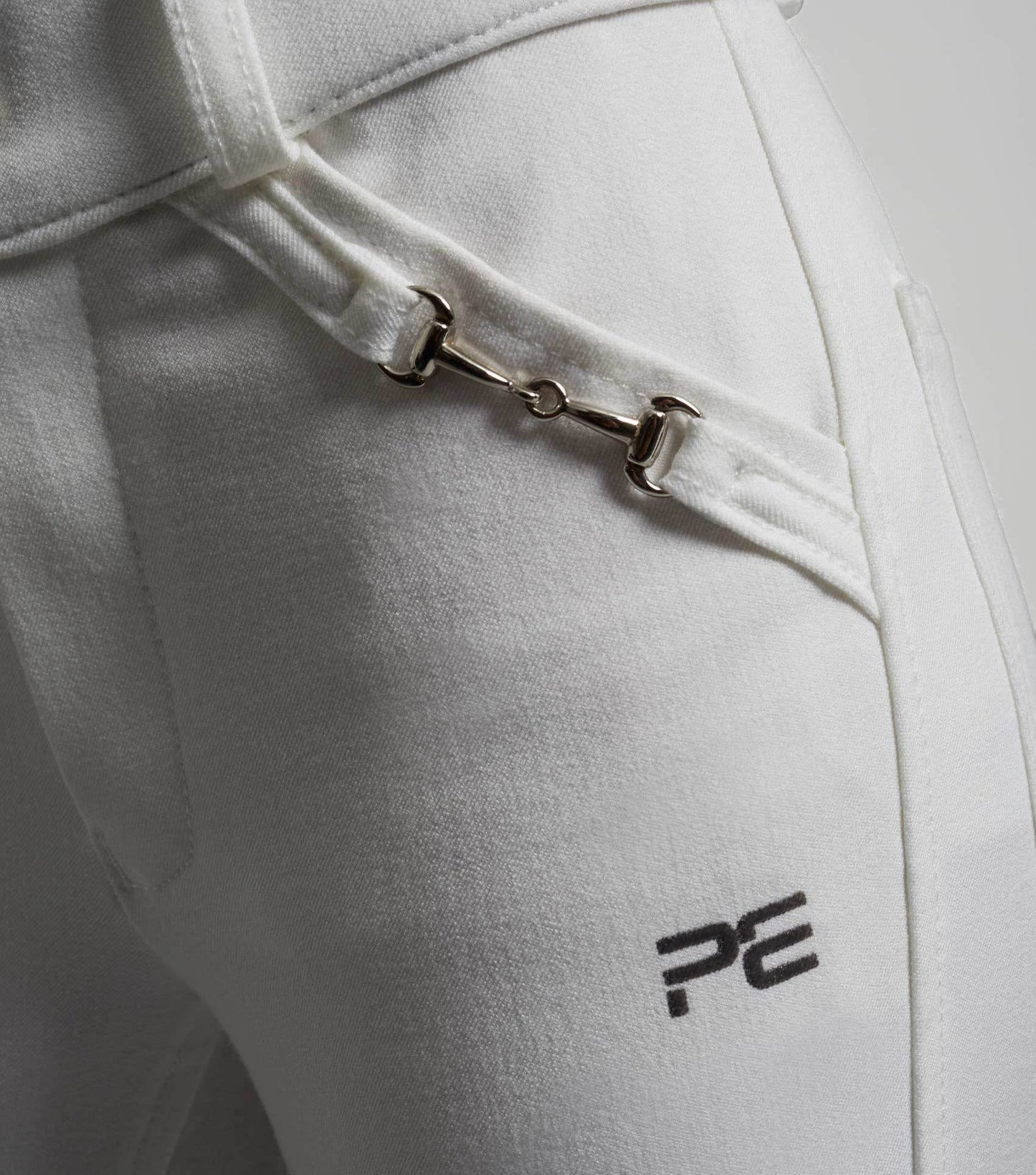 Premier Equine Brava Girls Full Seat Gel Competiton Riding Breeches White - N P Equestrian & Pet Supplies Ltd 